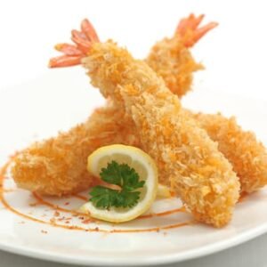 3 crevettes tempura